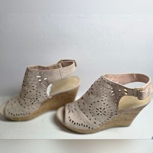 MARC FISHER (HARLEA WEDGE SANDAL) WOMENS SIZE 8.5M New